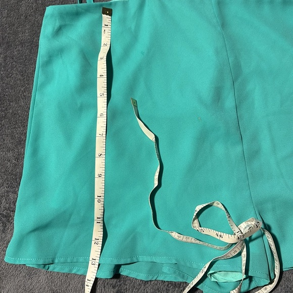 Silk teal romper - Picture 3 of 6